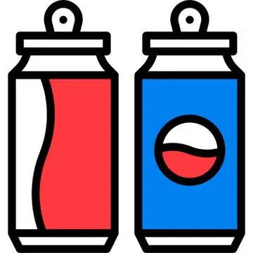 Soft drink can icon, Beverage filled vector illustration Stock Illustration
