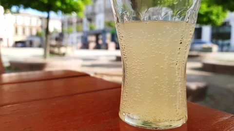 Soft drink in glass Stock Footage 277363372