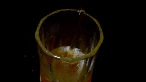 Soft Drink into a Glass 库存影片 347530906