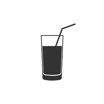 Soft drink icon isolated. Flat design. Vector Illustration Stock Illustration