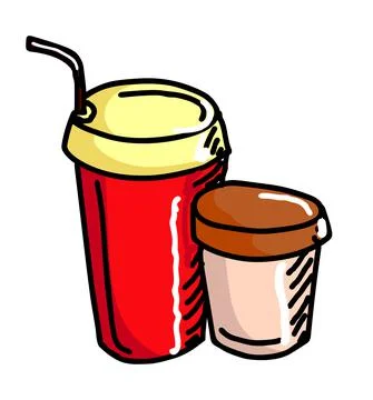 Soft drink illustration Illustrazione stock