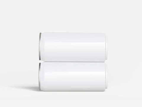 Soft drink packaging with blank or white color realistic render (16) Illustrazione stock