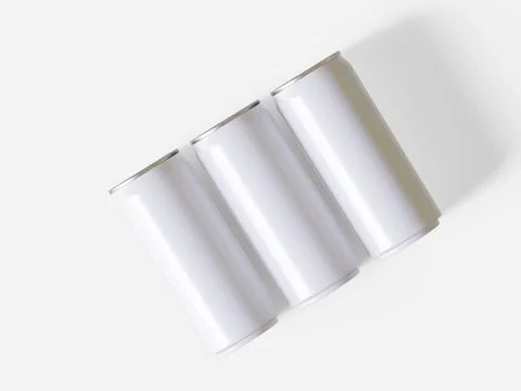 Soft drink packaging with blank or white color realistic render (21) Illustrazione stock