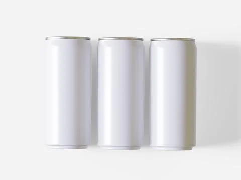 Soft drink packaging with blank or white color realistic render (20) Stock Illustration