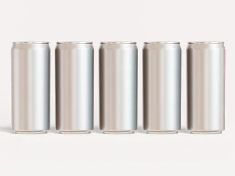 Soft drink packaging with a metal texture (4) Illustrazione stock