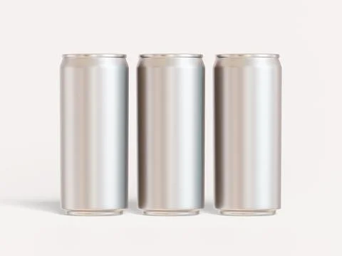 Soft drink packaging with a metal texture (3) Illustrazione stock