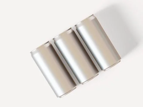 Soft drink packaging with a metal texture (21) Illustrazione stock