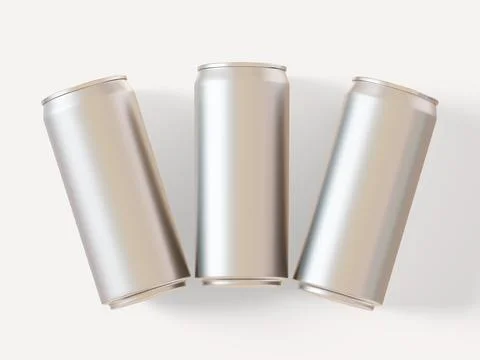 Soft drink packaging with a metal texture (30) Stock Illustration