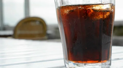 Soft drink in the restaurant Stock Footage 30486574