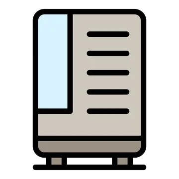 Soft drinks machine icon vector flat Stock Illustration