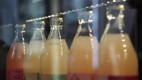 Soft drinks at a shop Stock Footage 79075328