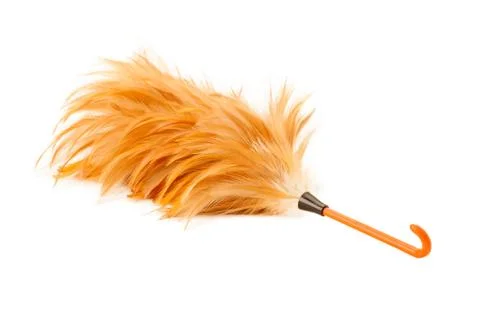 Soft duster with plastic handle Stock Photos