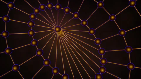 Soft dynamic lines in the form of a network Video stock 907470