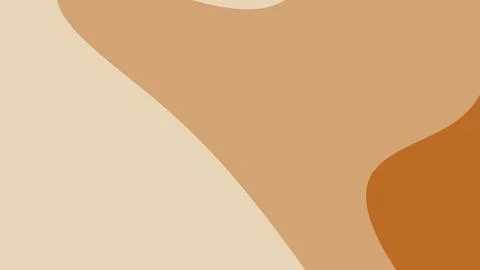 Soft earth tone shapes intertwine across a pale beige canvas with smooth curv Illustration