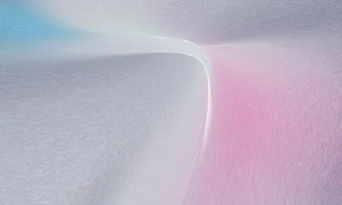 A soft, elegant background featuring fluid waves in pastel pink, light blue.. Stock Illustration