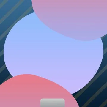 Soft Empty Circular Shapes On Dark Stripes Background Template Stock Illustration