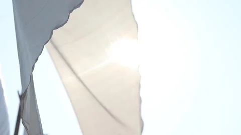 Soft fabric flowing with sunlight Stock Footage 331277421