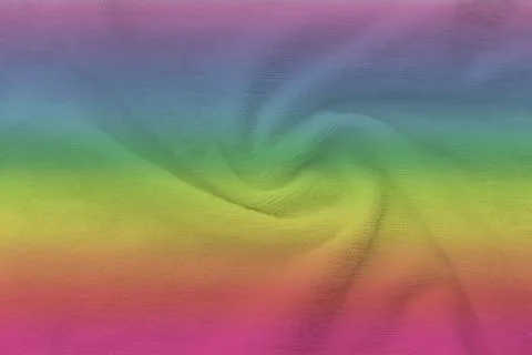 Soft fabric in rainbow colored. multicolor cloth texture background Stock Illustration