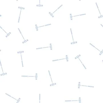Soft faced hammer tool glyph seamless pattern Stock Illustration