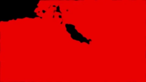 Soft fading animation red abstract circle transitions overlay background Stock Footage 306281939