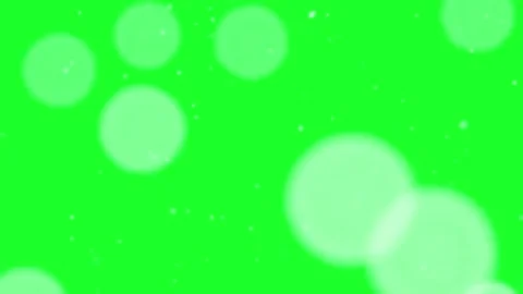Soft Falling Snow with Large Defocused Bokeh Orbs on Green Screen Winter Overlay Stock Footage 330416396