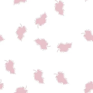 Soft feather fluffy glyph seamless pattern 스톡 일러스트