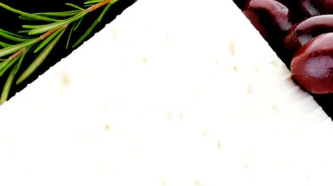 Soft feta cheese Vídeos de archivo 26228003