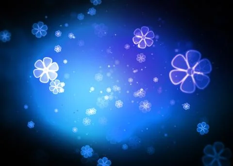 Soft Flowers Bokeh Stock Illustration
