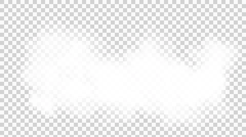 A soft, fluffy white cloud floats against a transparent background Stock Illustration