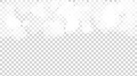 A soft, fluffy white cloud floats against a transparent background Stock Illustration