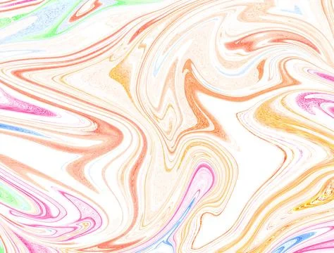 Soft Fluid Art Gradient Background in Peach, Pink, and White Stock Illustration
