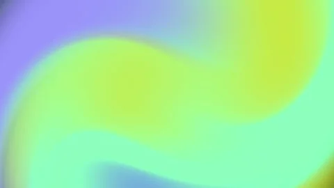 Soft fluid blend of light green blue and yellow colors gently swirls together Stock Footage 294661322