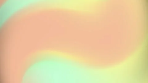 Soft fluid gradient blends peach mint green and light yellow colors Stock Footage 294651682