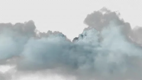 Soft Flying Clouds Alpha Seamless Loop Stock Footage 324900407