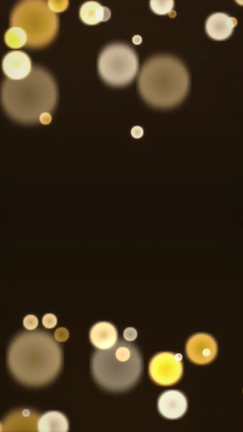 Soft focus bokeh light circles on dark background. 2d animation Stock Footage 342921734