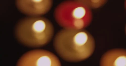 Soft Focus on Candles Stock Footage 37711944