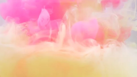 Soft focus. Explosion of multicolored acrylic paints, colorful shades. Abstract Stock Footage 152798137