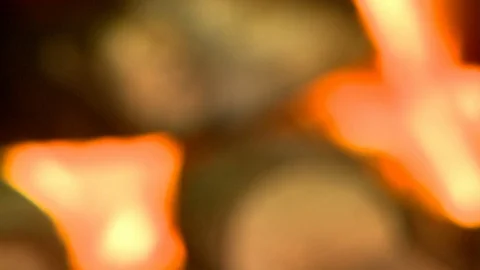 Soft Focus of Fire Video stock 106833228