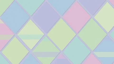 A soft-focus geometric pattern of pastel diamond shapes in a repeating grid.. Stock Illustration