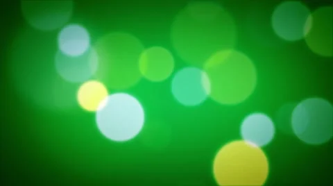 Soft Focus Light Particles Green Stock Footage 40976513