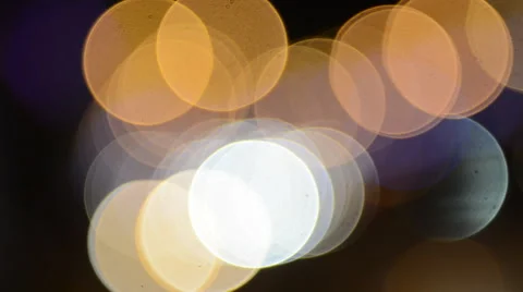 Soft Focus Lights Moving Stock Footage 45029276