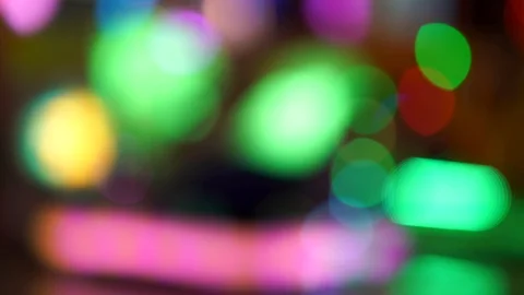 Soft focus multi colour lights background. 스톡 동영상 124816449