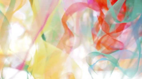 Soft focus, Multicolor soft gauze fabric pattern wave movement Stock Photos