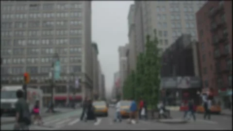 Soft Focus of Pedestrian Traffic Stock Footage 130484528