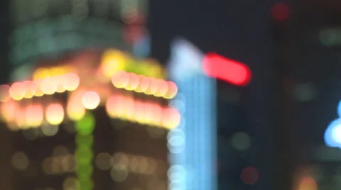 Soft focus pull to Shangri La Stock Footage 37891649