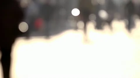 Soft focus shoppers Stock Footage 21896252