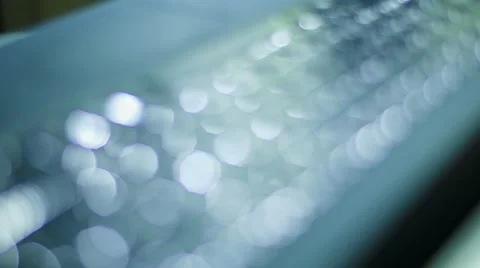 Soft focus shot of a black keyboard Stock Footage 64217689