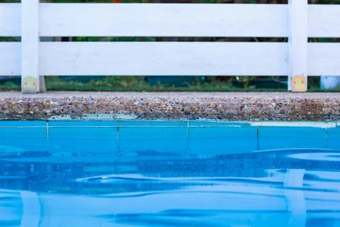 Soft focus simple background pattern swimming pool blue water relaxation space Stock Photos
