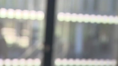 Soft focus of sliding doors Stock Footage 53304696