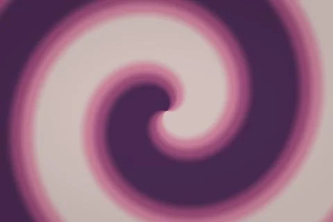 A soft-focus spiral formed from deep purple, pink, and cream curved bands c.. Stock Illustration